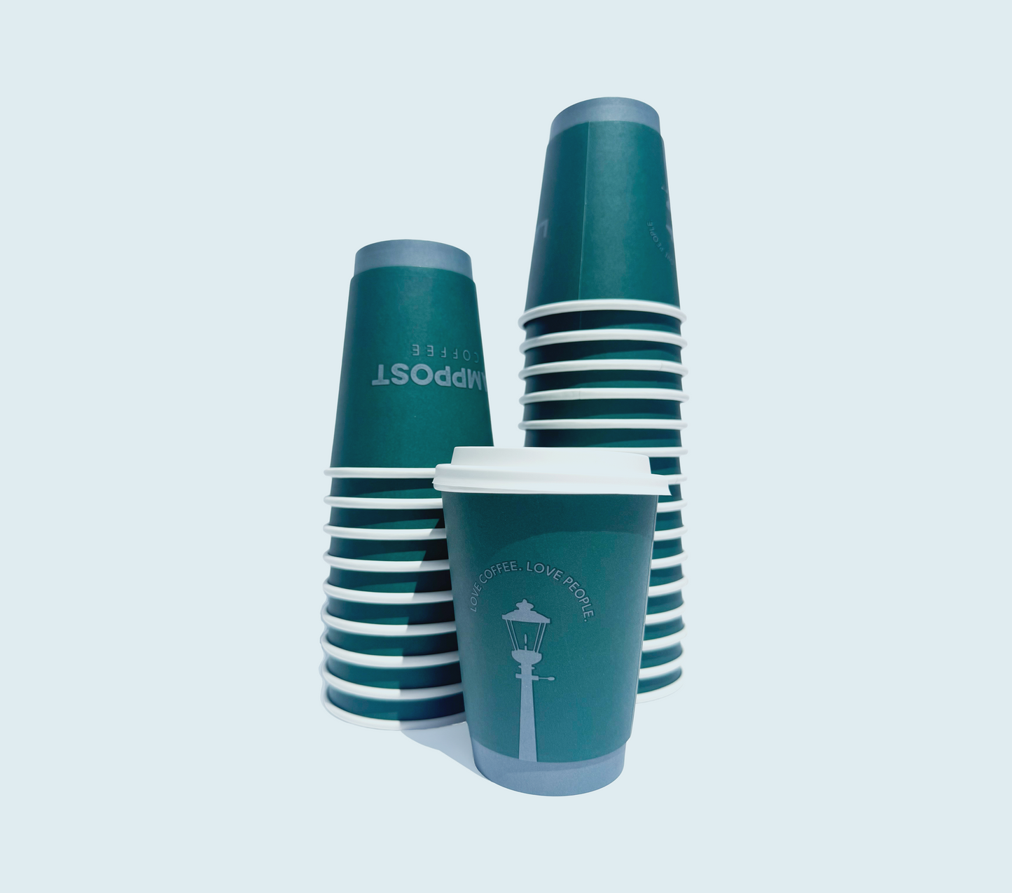 12oz Lamppost Hot Cups (Case of 500)